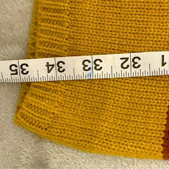 Peach Love Dress Stripes Multi-Color Cable Knit Preppy Mini Long Sleeve - Picture 9 of 10